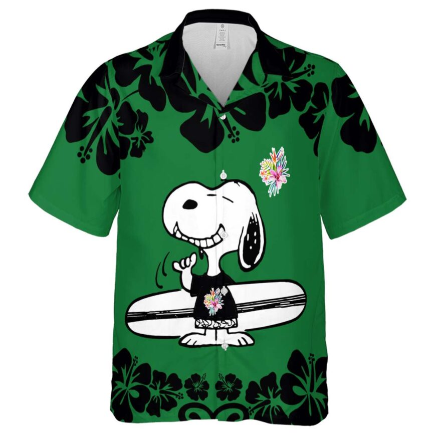 Customized Hawaiian Flower Shirt Surfing Snoopy Hawaiian Shirt Fashion forward