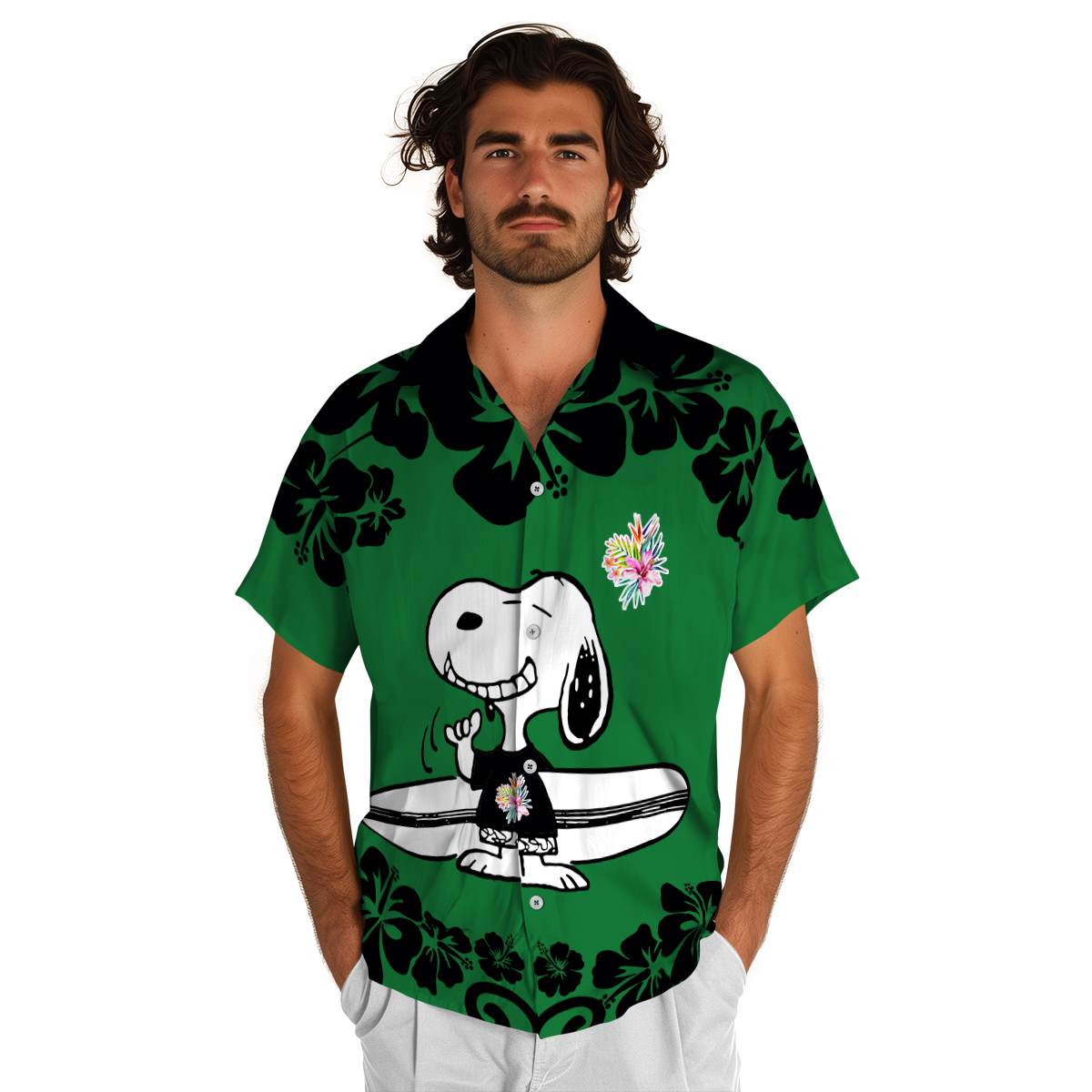 Customized Hawaiian Flower Shirt Surfing Snoopy Hawaiian Shirt New Arrival Customized Hawaiian Flower Shirt Surfing Snoopy Hawaiian Shirt New Arrival