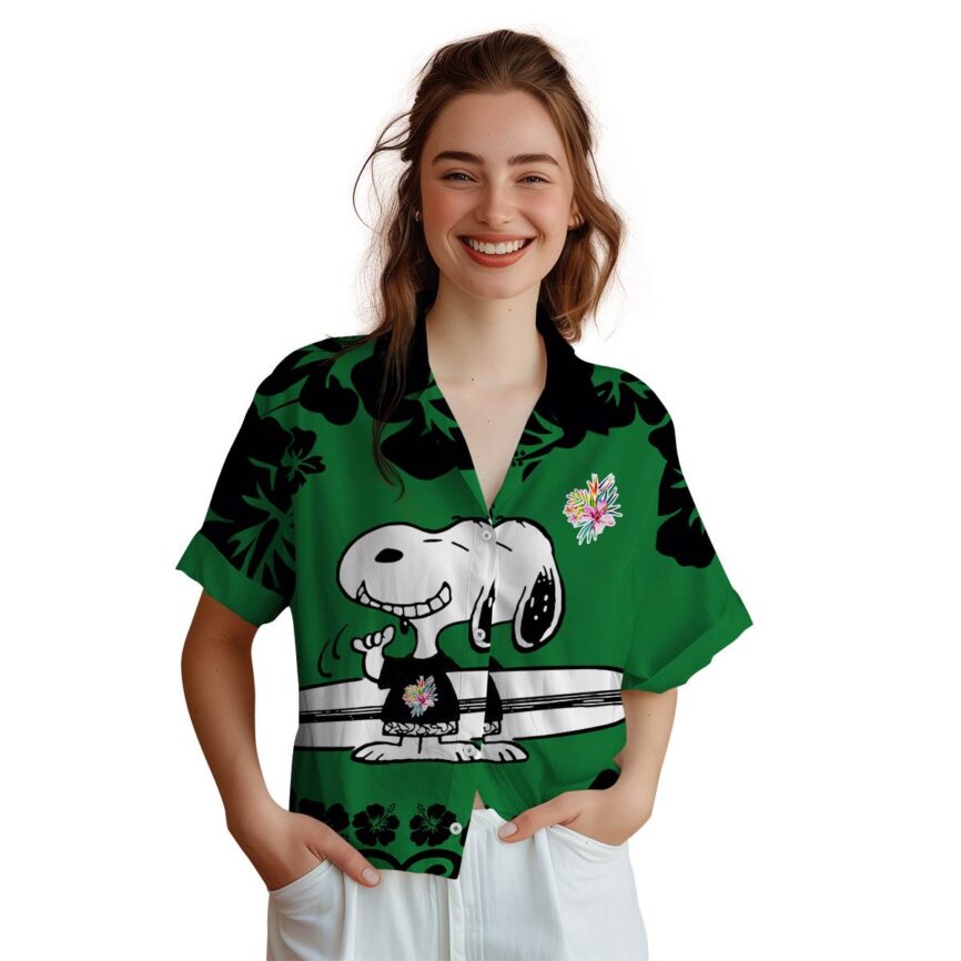 Customized Hawaiian Flower Shirt Surfing Snoopy Hawaiian Shirt Top rated