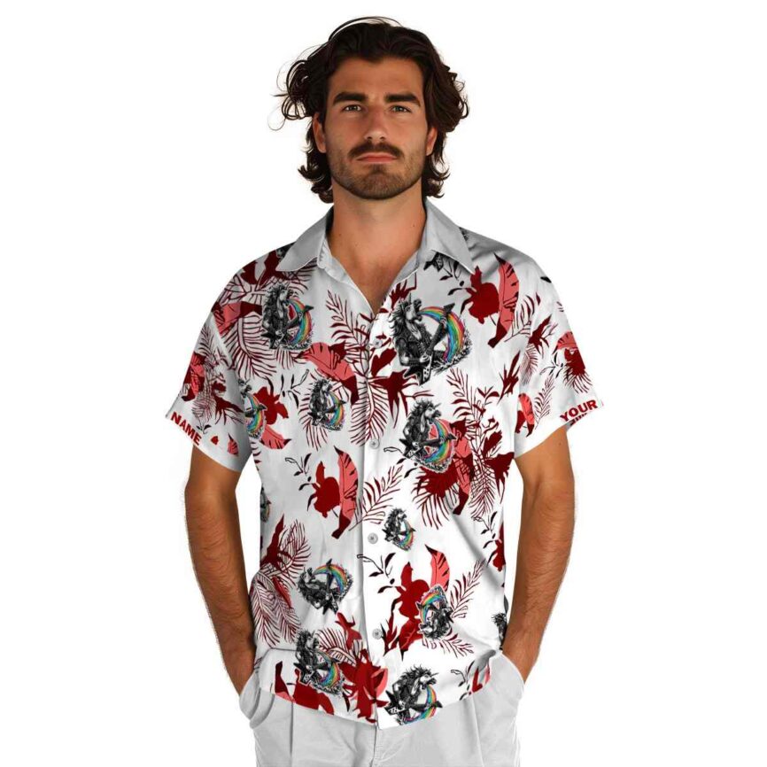Customized Heavy Metal Leafy Accents Hawaiian Shirt New Arrival