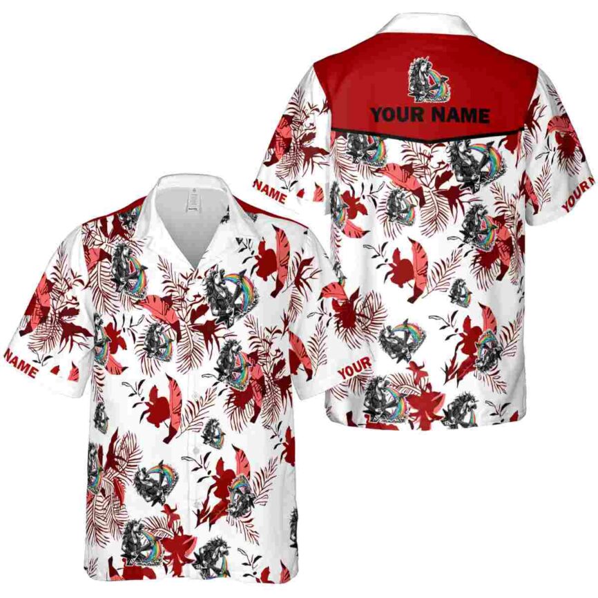 Customized Heavy Metal Leafy Accents Hawaiian Shirt Premium grade