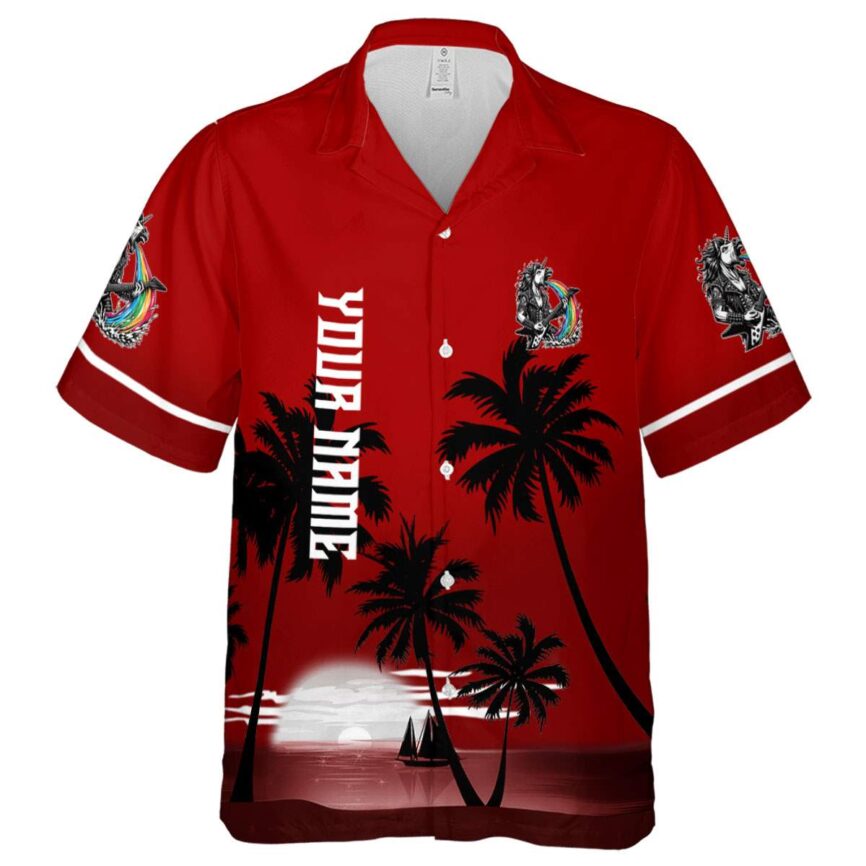 Customized Heavy Metal Ocean Sunset Hawaiian Shirt Fashion forward