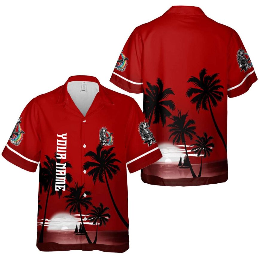 Customized Heavy Metal Ocean Sunset Hawaiian Shirt Premium grade