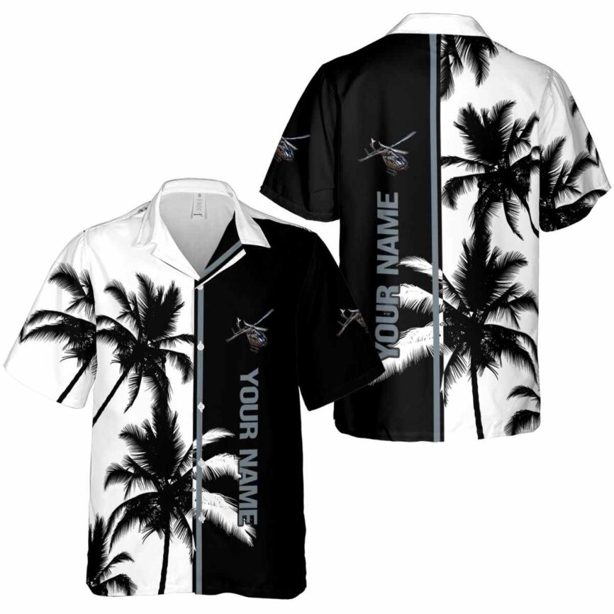 Customized Helicopter Beach Vibes Hawaiian Shirt Latest Model