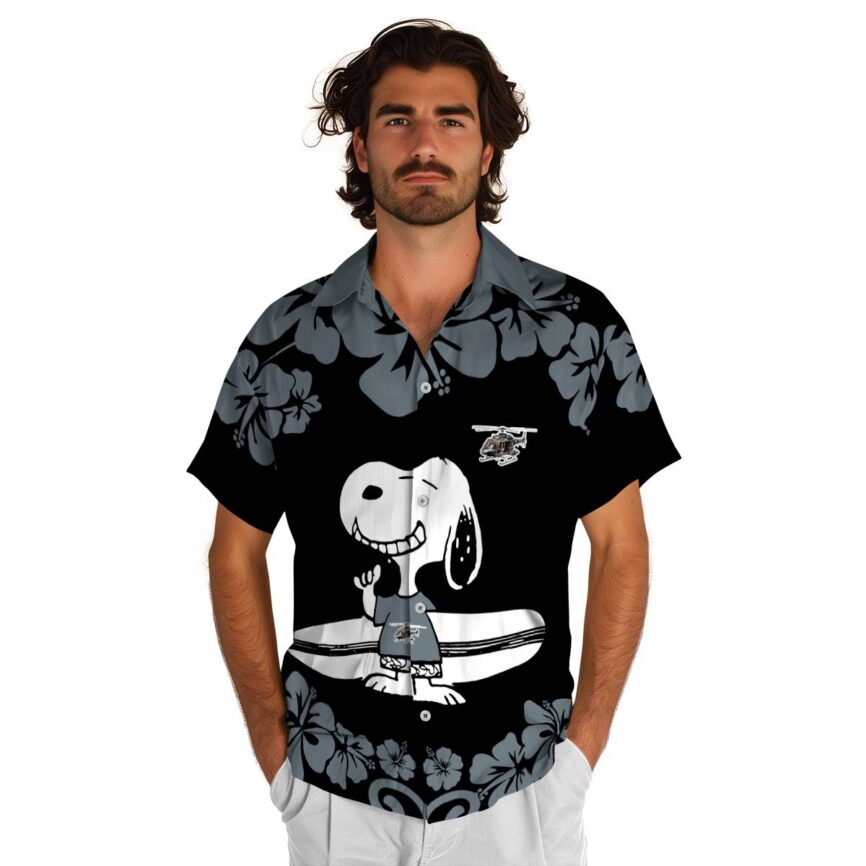 Customized Helicopter Surfing Snoopy Hawaiian Shirt New Arrival