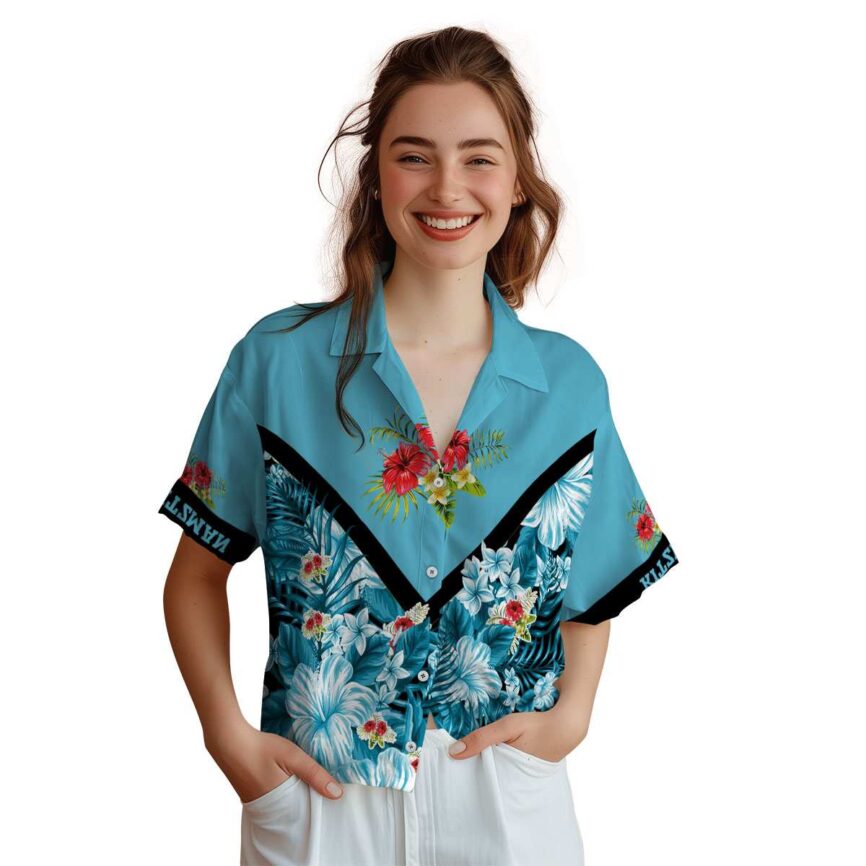 Customized Hibiscus Bold Floral Number Hawaiian Shirt Top rated