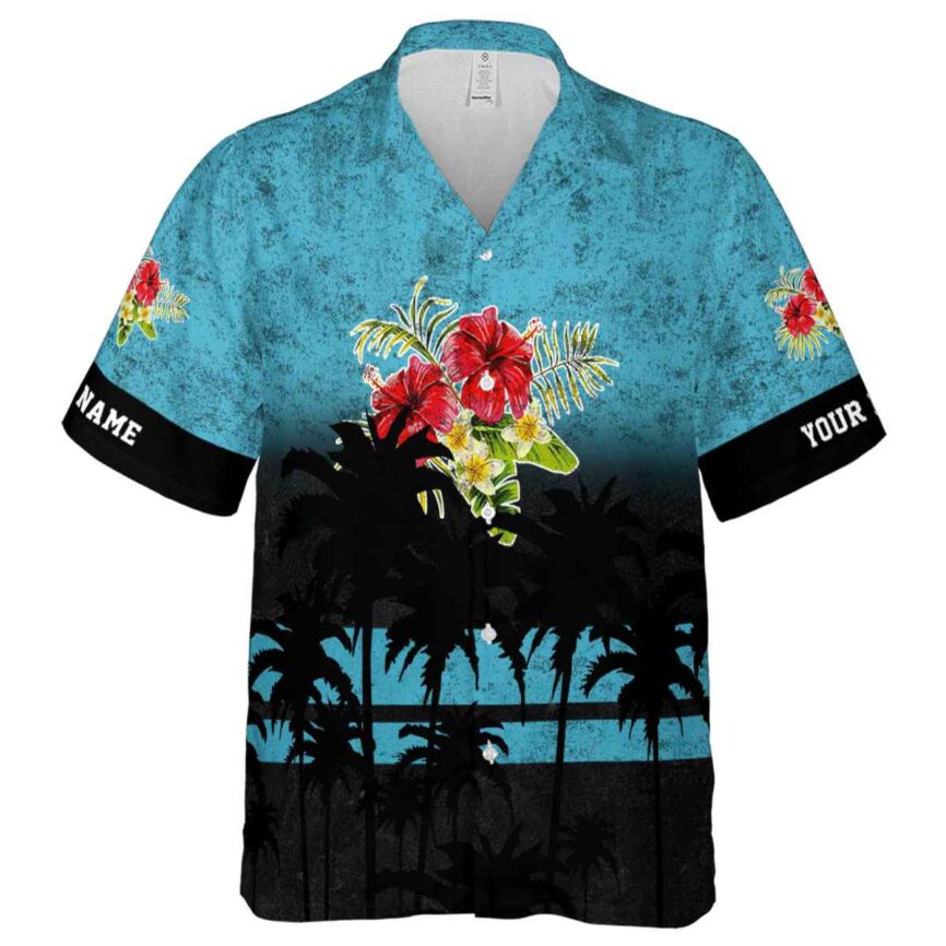 Customized Hibiscus Sunset Gradient Hawaiian Shirt Fashion forward