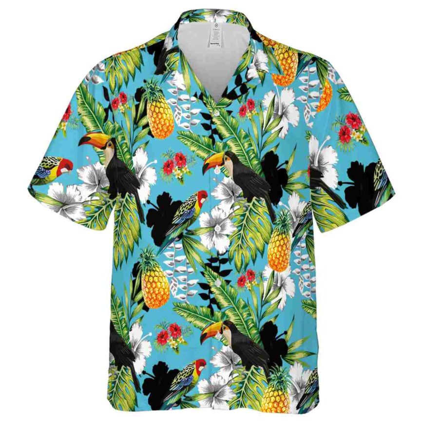 Customized Hibiscus Toucan Bird Hawaiian Shirt Fashion forward