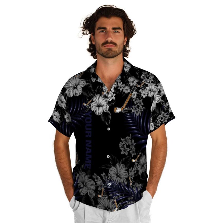 Customized Hockey Hibiscus Pattern Hawaiian Shirt New Arrival