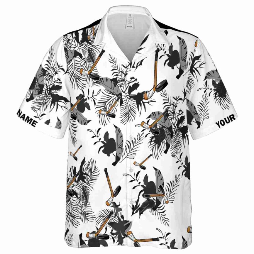 Customized Hockey Leafy Accents Hawaiian Shirt Fashion forward