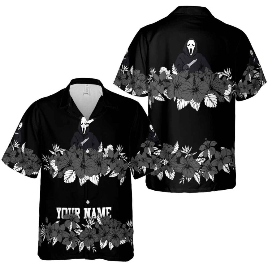 Customized Horror Hibiscus Band Hawaiian Shirt Premium grade
