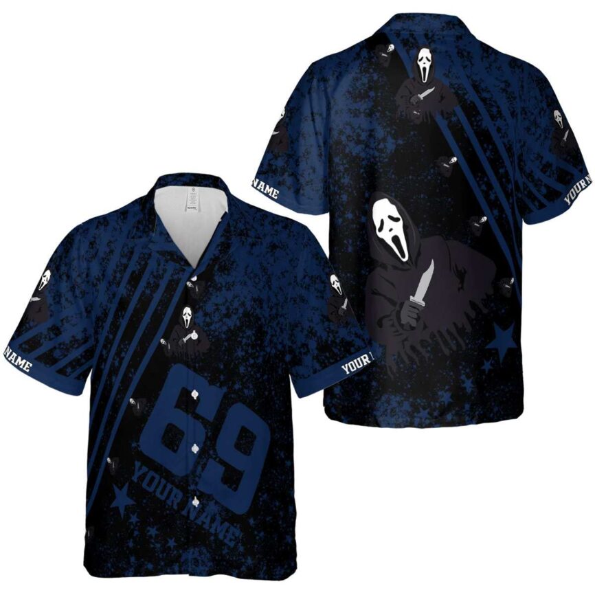 Customized Horror Stripe Burst Hawaiian Shirt Premium grade