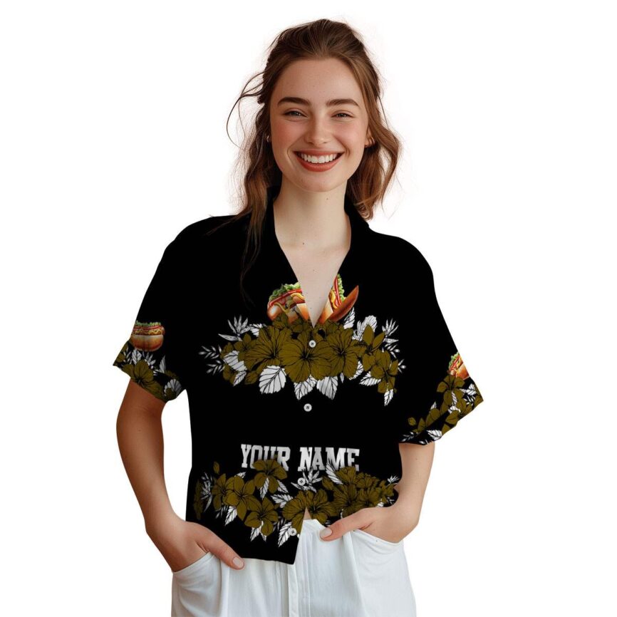 Customized Hot Dog Hibiscus Band Hawaiian Shirt Top rated