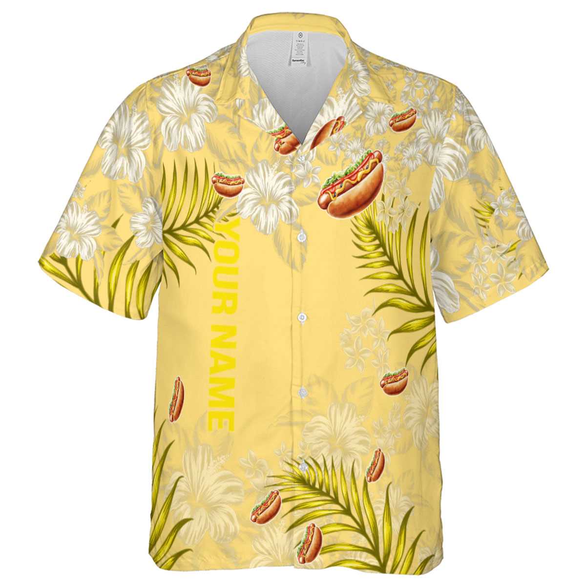 Customized Hot Dog Hibiscus Pattern Hawaiian Shirt Fashion forward Customized Hot Dog Hibiscus Pattern Hawaiian Shirt Fashion forward
