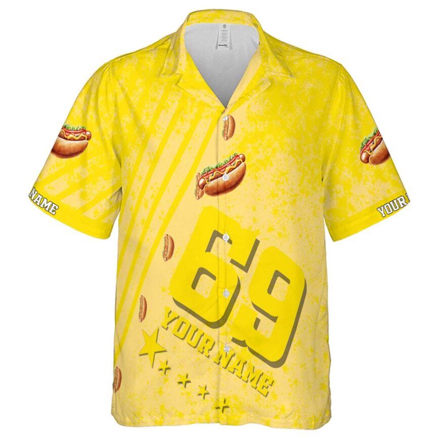 Customized Hot Dog Stripe Burst Hawaiian Shirt Fashion forward