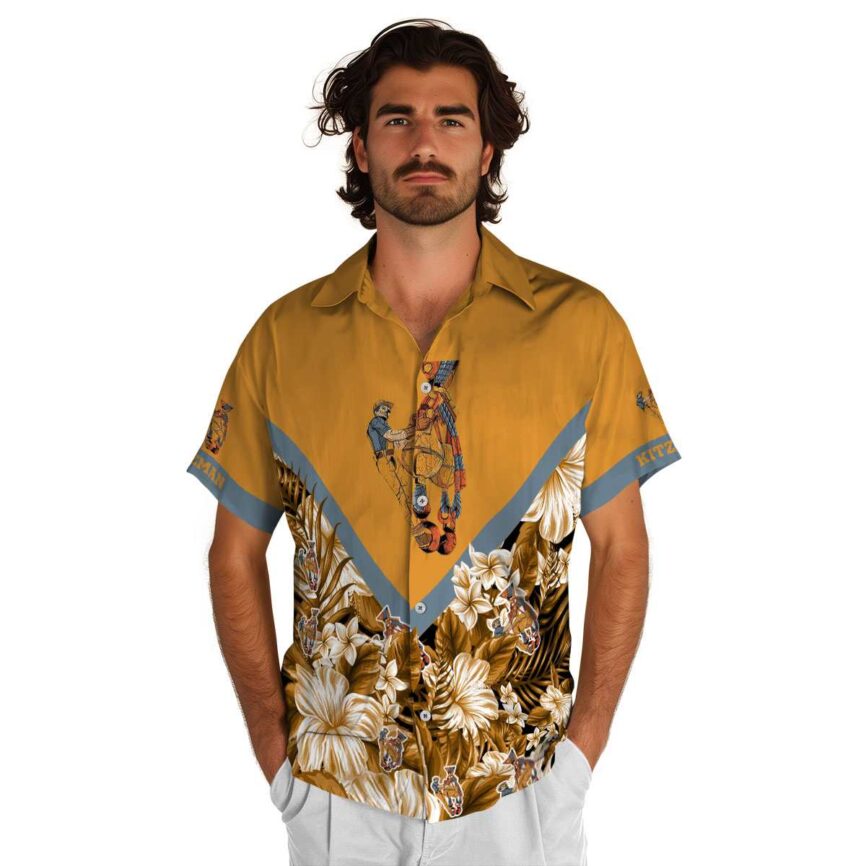 Customized Ironworker Bold Floral Number Hawaiian Shirt New Arrival