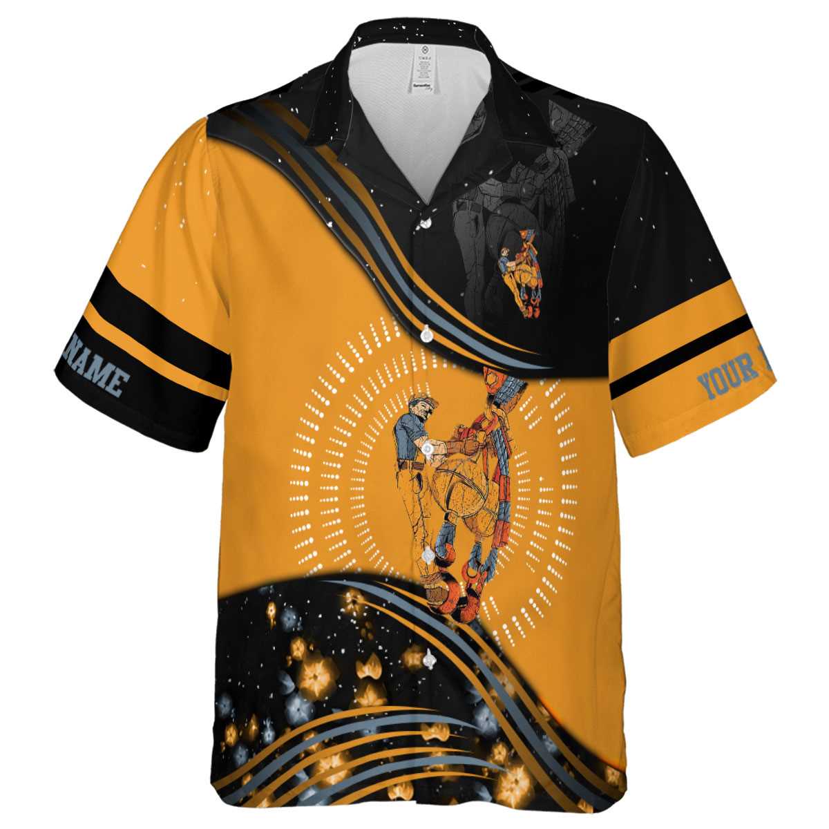 Customized Ironworker Dynamic Swirl Hawaiian Shirt Fashion forward Customized Ironworker Dynamic Swirl Hawaiian Shirt Fashion forward