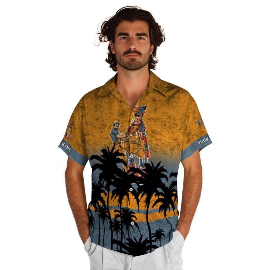 Customized Ironworker Sunset Gradient Hawaiian Shirt New Arrival