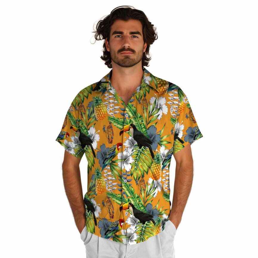 Customized Ironworker Toucan Bird Hawaiian Shirt New Arrival