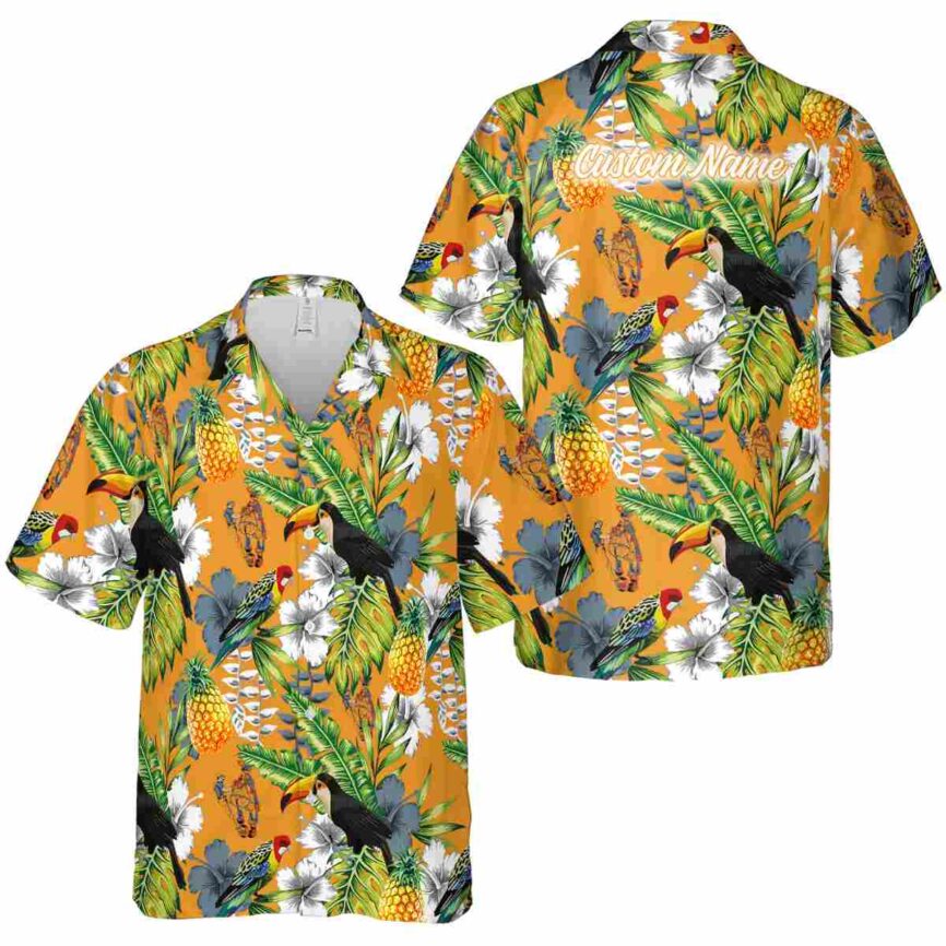 Customized Ironworker Toucan Bird Hawaiian Shirt Premium grade