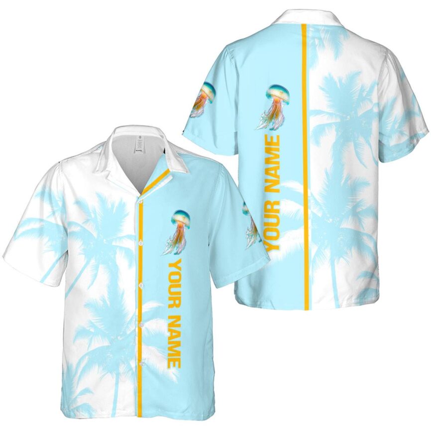 Customized Jellyfish Beach Vibes Hawaiian Shirt Latest Model