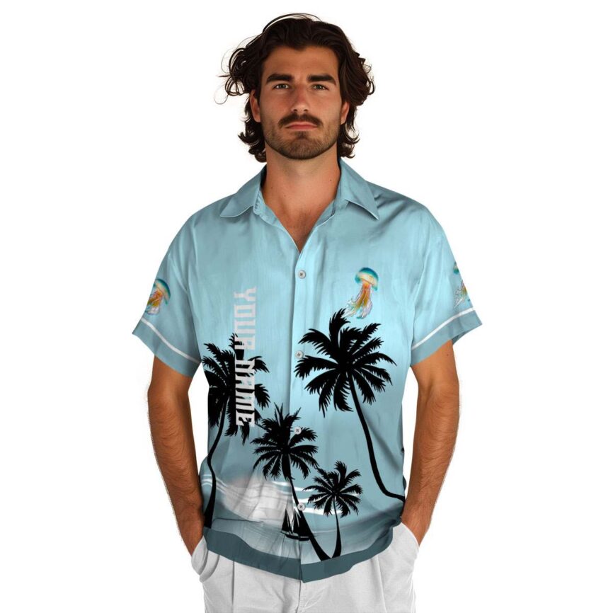 Customized Jellyfish Ocean Sunset Hawaiian Shirt New Arrival