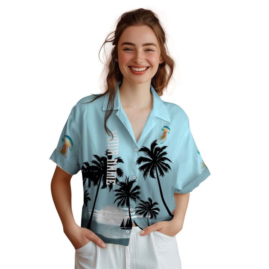 Customized Jellyfish Ocean Sunset Hawaiian Shirt Top rated