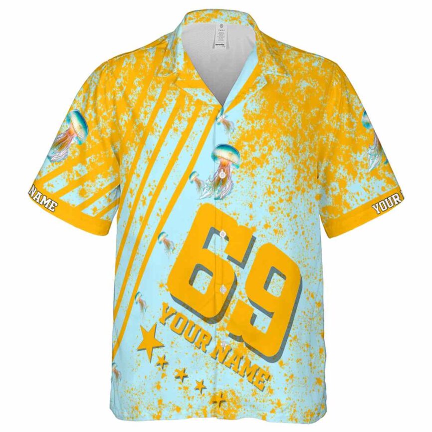 Customized Jellyfish Stripe Burst Hawaiian Shirt Fashion forward