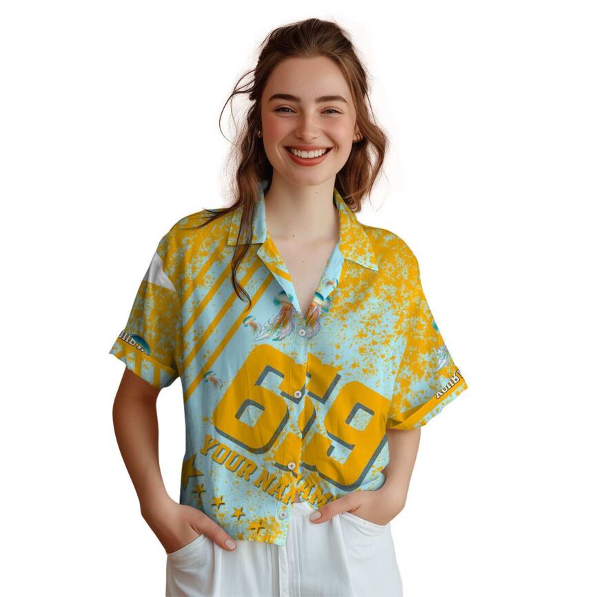Customized Jellyfish Stripe Burst Hawaiian Shirt Top rated