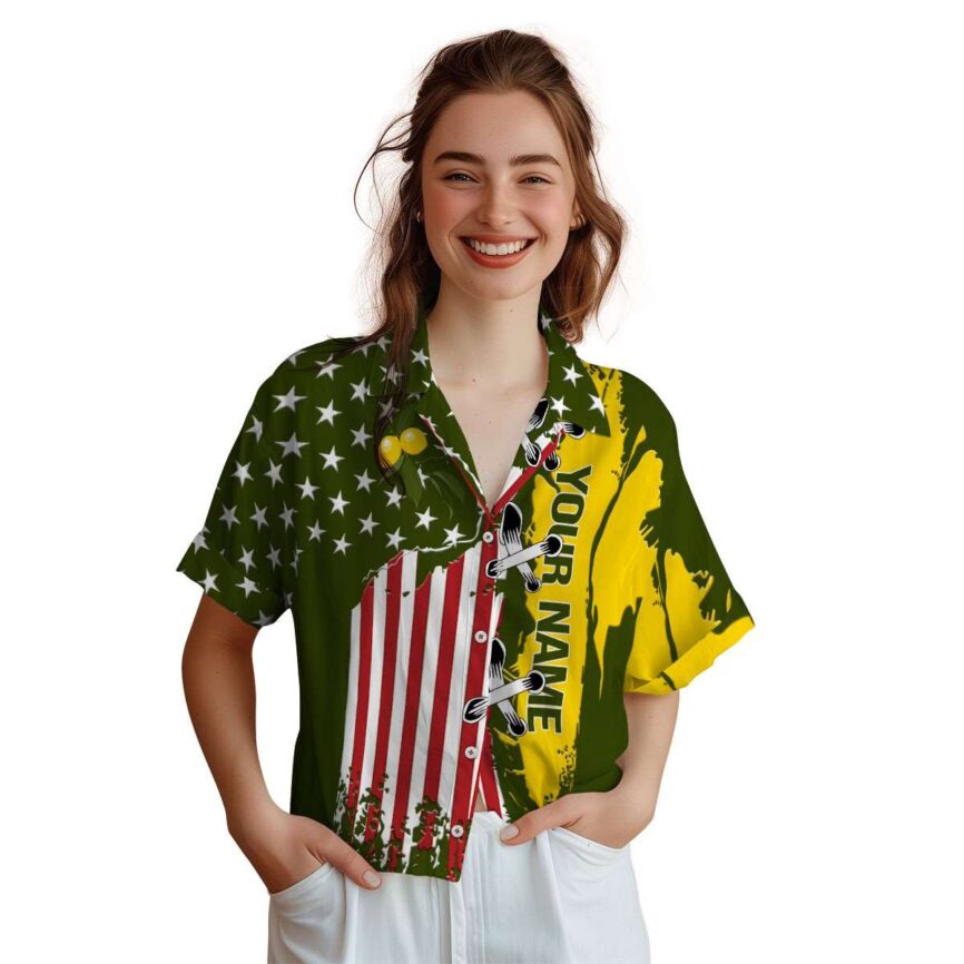 Customized Lemon Flag Stitches Hawaiian Shirt Top rated