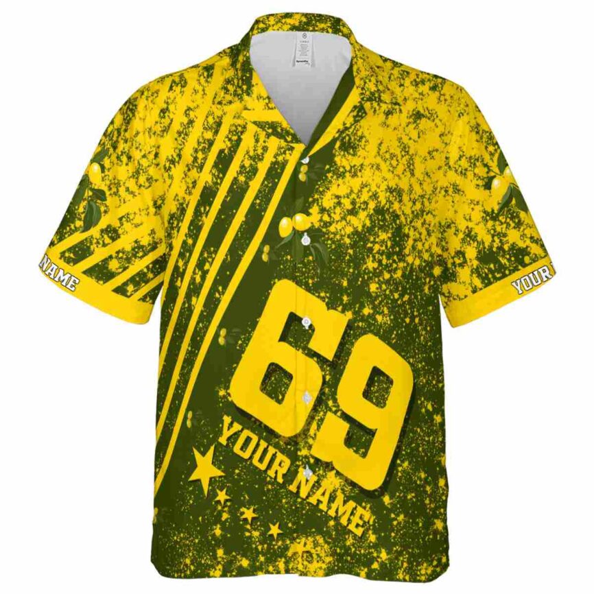 Customized Lemon Stripe Burst Hawaiian Shirt Fashion forward