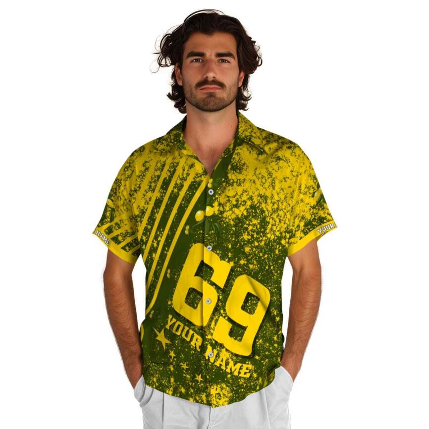 Customized Lemon Stripe Burst Hawaiian Shirt New Arrival