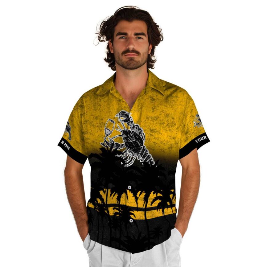 Customized Lobster Sunset Gradient Hawaiian Shirt New Arrival