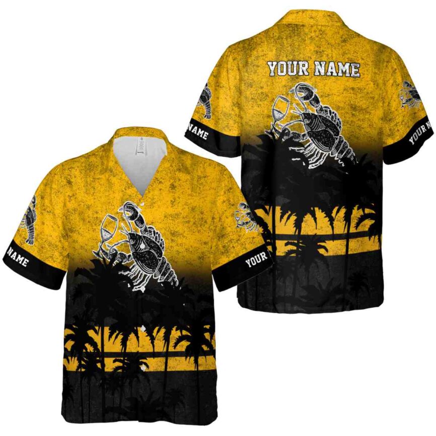 Customized Lobster Sunset Gradient Hawaiian Shirt Premium grade