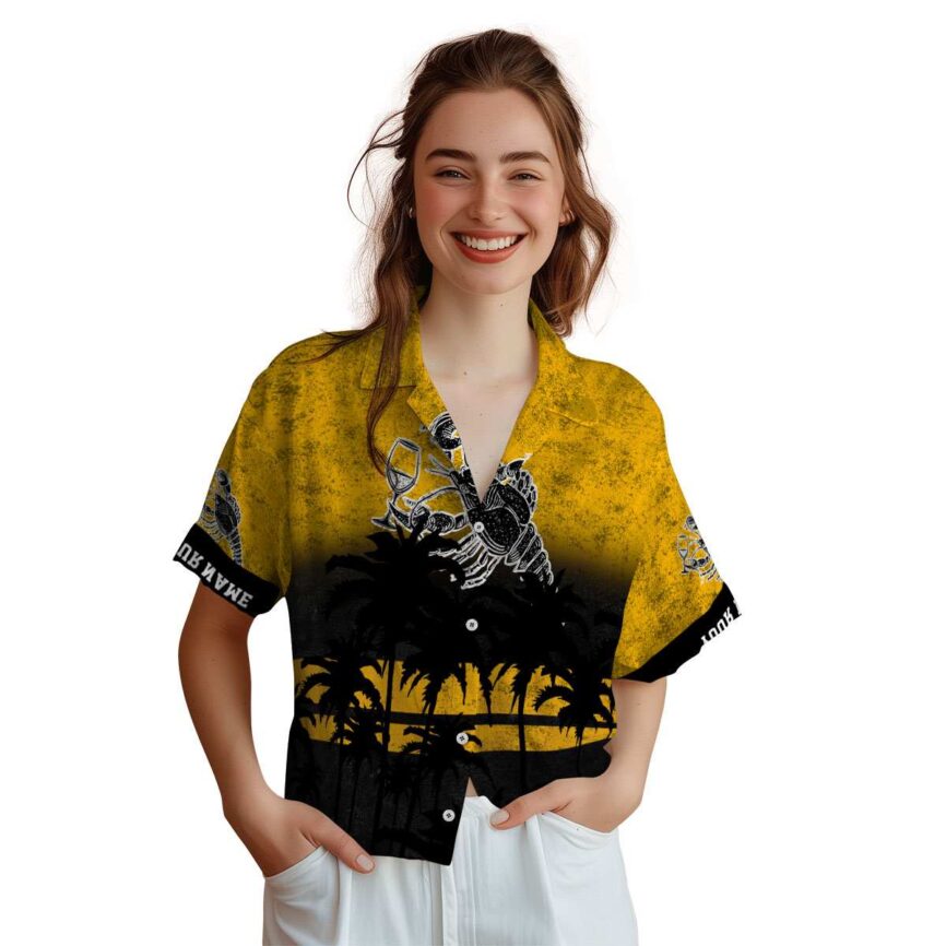 Customized Lobster Sunset Gradient Hawaiian Shirt Top rated