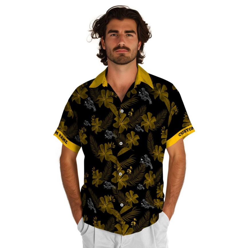 Customized Lobster Tropical Flower Hawaiian Shirt New Arrival