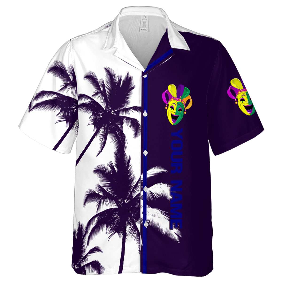 Customized Mardi Gras Beach Vibes Hawaiian Shirt Best selling Customized Mardi Gras Beach Vibes Hawaiian Shirt Best selling