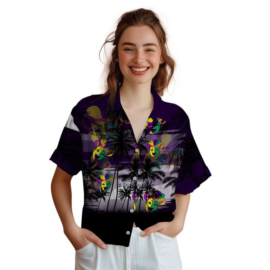 Customized Mardi Gras Island Scenery Hawaiian Shirt Top rated