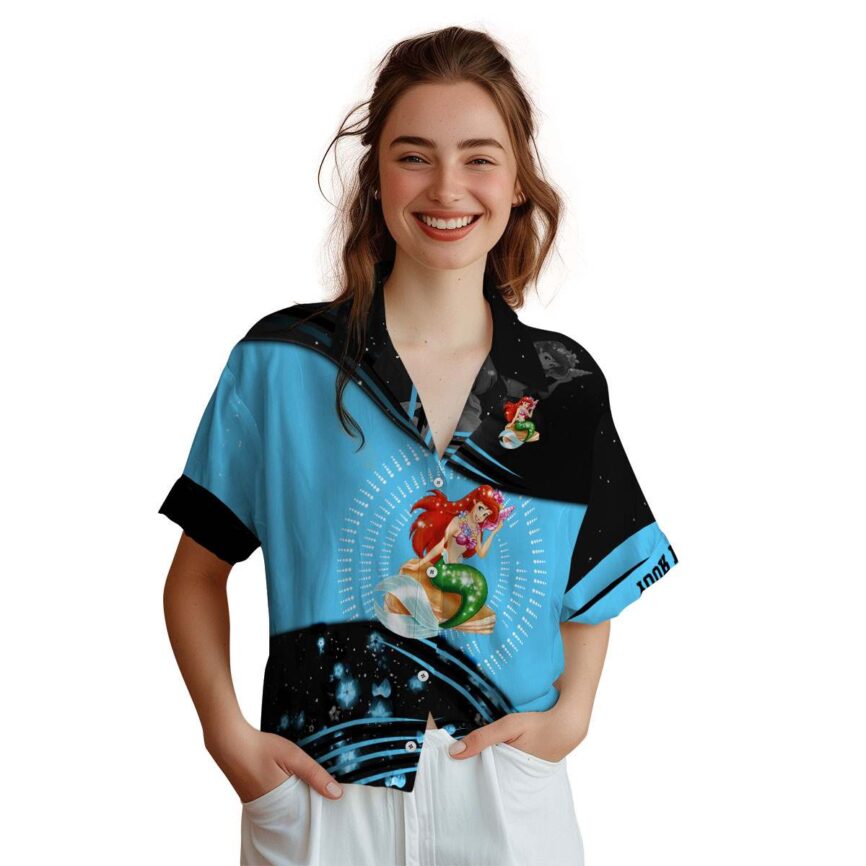Customized Mermaid Dynamic Swirl Hawaiian Shirt Top rated