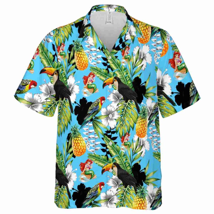 Customized Mermaid Toucan Bird Hawaiian Shirt Fashion forward