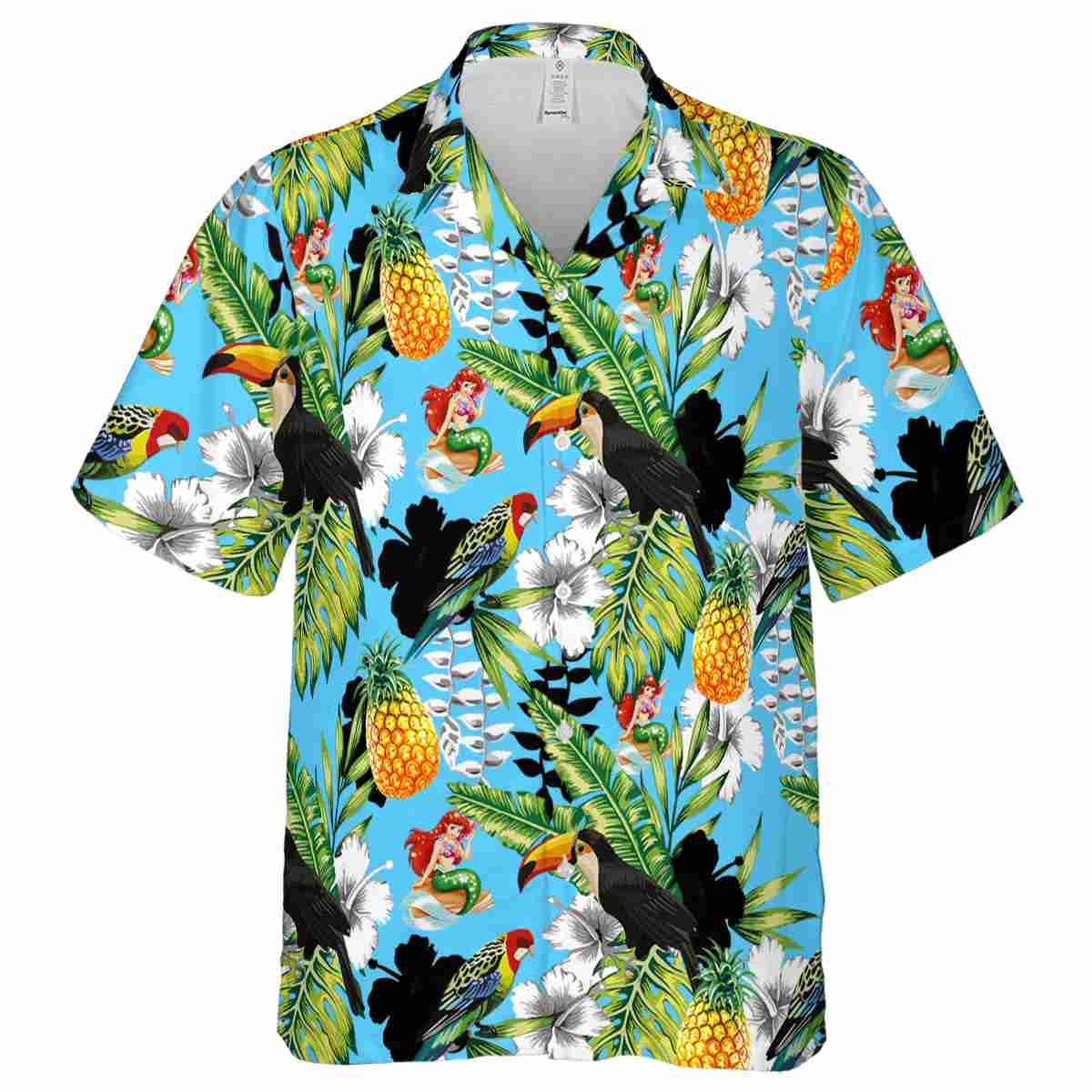 Customized Mermaid Toucan Bird Hawaiian Shirt Fashion forward Customized Mermaid Toucan Bird Hawaiian Shirt Fashion forward