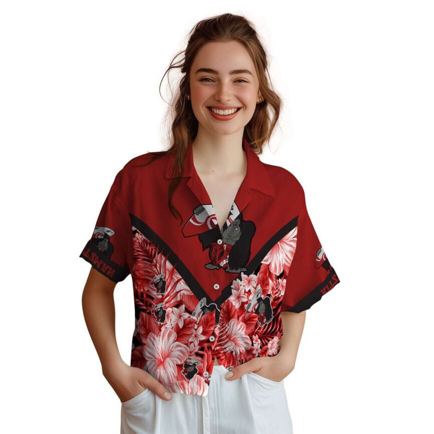 Customized Monkey Bold Floral Number Hawaiian Shirt Top rated