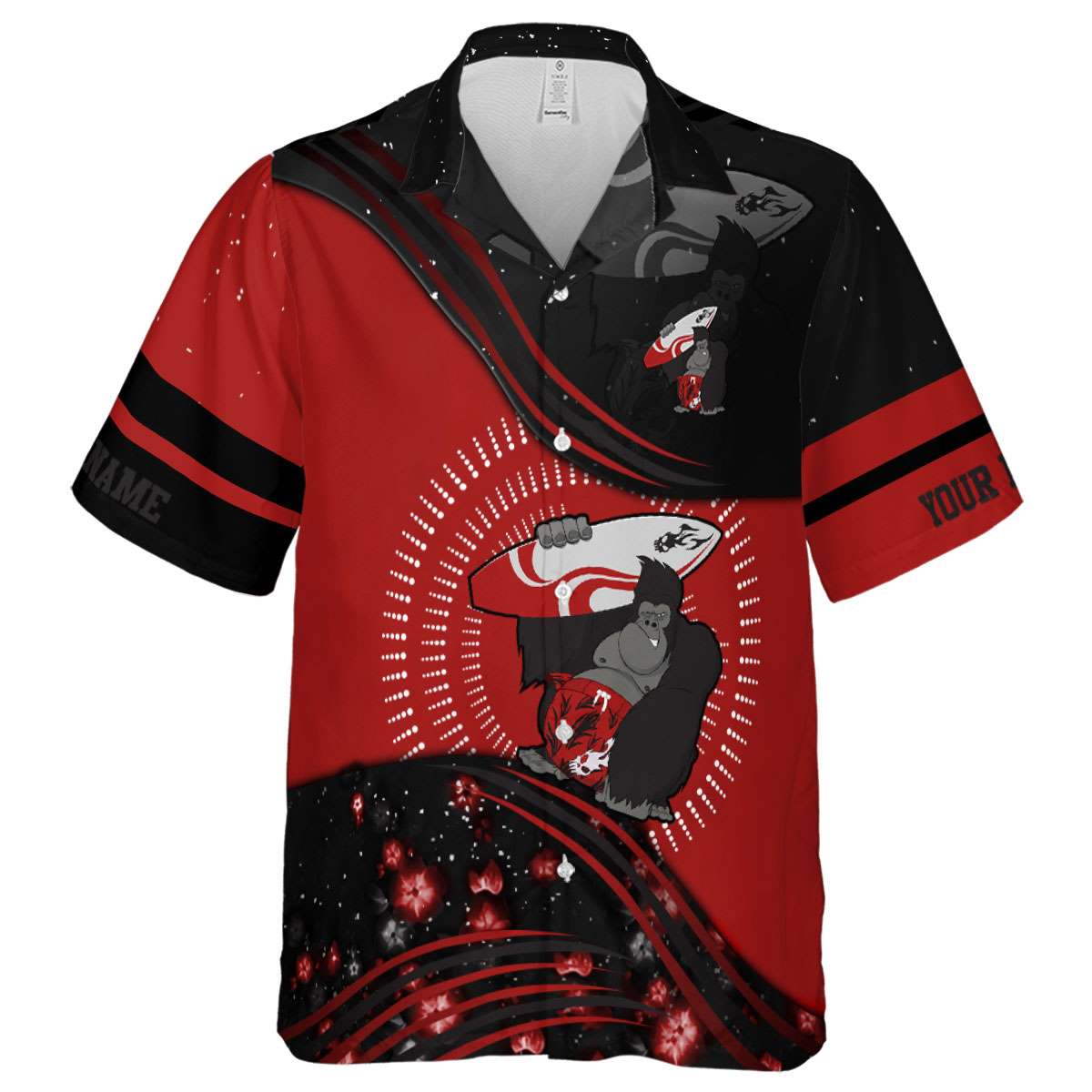 Customized Monkey Dynamic Swirl Hawaiian Shirt Fashion forward Customized Monkey Dynamic Swirl Hawaiian Shirt Fashion forward