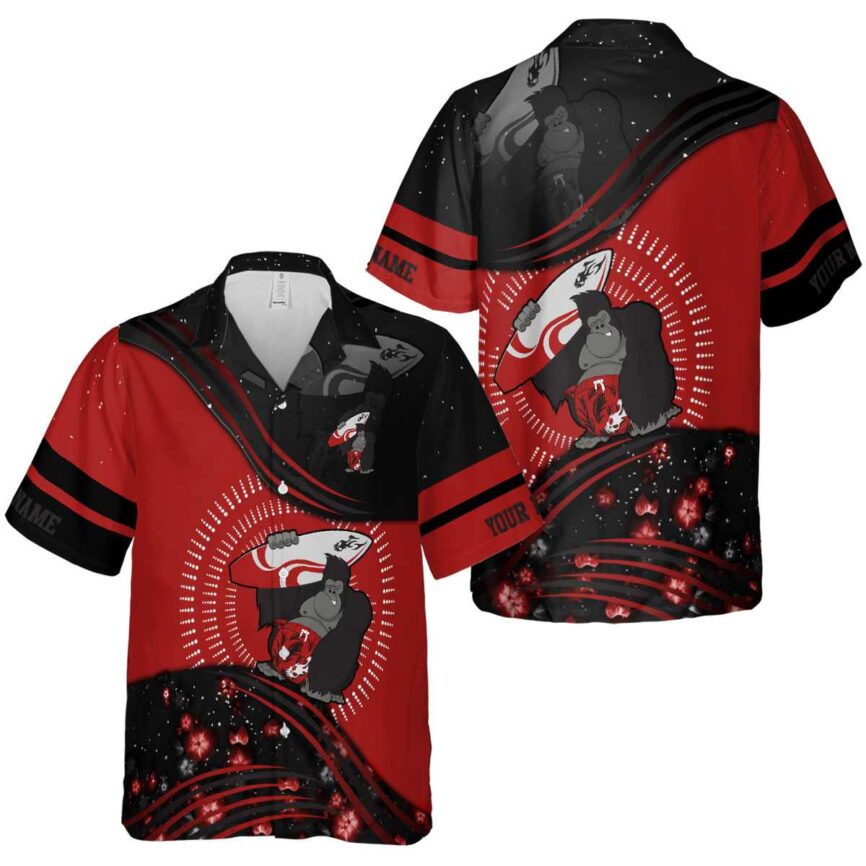 Customized Monkey Dynamic Swirl Hawaiian Shirt Premium grade