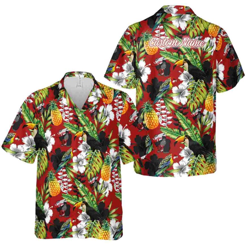Customized Monkey Toucan Bird Hawaiian Shirt Premium grade