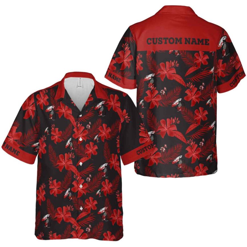 Customized Monkey Tropical Flower Hawaiian Shirt Premium grade