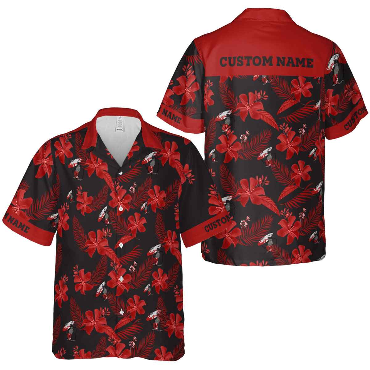 Customized Monkey Tropical Flower Hawaiian Shirt Premium grade Customized Monkey Tropical Flower Hawaiian Shirt Premium grade