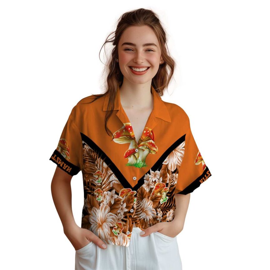 Customized Mushroom Bold Floral Number Hawaiian Shirt Top rated