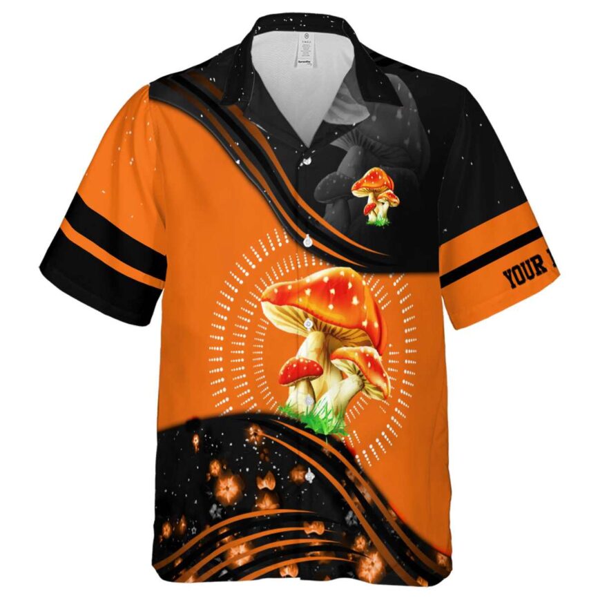 Customized Mushroom Dynamic Swirl Hawaiian Shirt Fashion forward