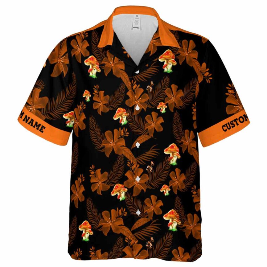 Customized Mushroom Tropical Flower Hawaiian Shirt Fashion forward